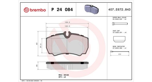 MAGNETI MARELLI Piduriklotsi komplekt,ketaspidur 363700424084